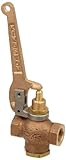 Kingston 305A Series Brass Quick Opening Flow Control Valve, Pull Lever, 3/8' NPT Female