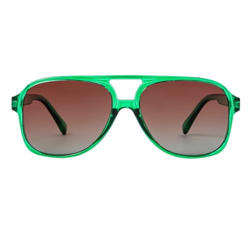 Image of Polarized Classic Vintage Aviator Sunglasses for Men Women Large Frame Retro 70s Sunglasses
