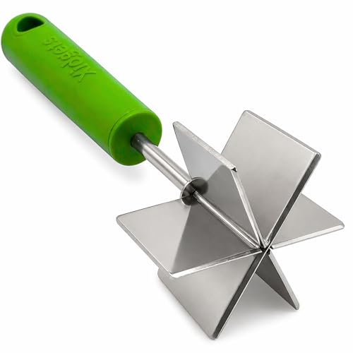 Image of Stainless Steel Meat Chopper & Masher, 6-Blade, Soft Grip, Dishwasher Safe