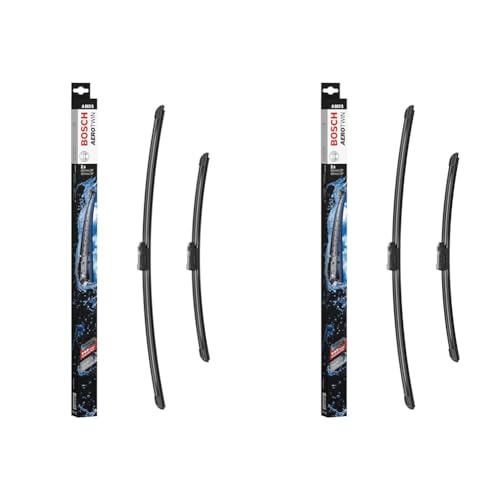 Bosch Wiper Blade Aerotwin A863S, Length: 650mm/450mm – Set of Front Wiper Blades - Only for Left-Hand Drive (EU) (Pack of 2)