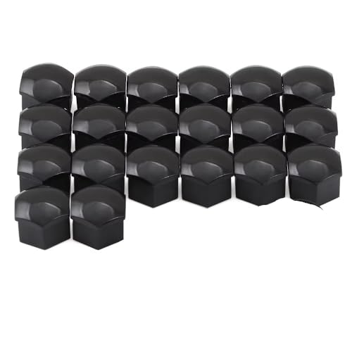 Tapas de tuercas de rueda de 17 mm negras para Dacia Duster y Kaptur