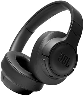 JBL Tune 710BT Wired and Wireless Over-Ear Headphones with Built-In Microphone, Multi-Point Connection and Hands-Free Controls, in Black