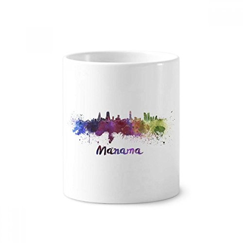 Tasse blanche aquarelle Manama pour embellir votre routine matinale