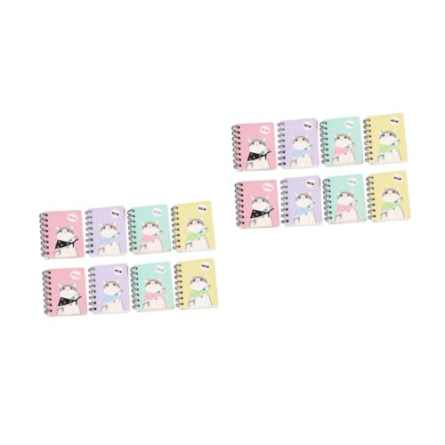 Carnet à spirale cartonné bloc notes de poche pour écrire et organiser 16 pièces