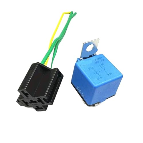 Relé automotriz JD2912 de 4 pines y 24V con base HFV4 para coche