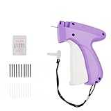 Stitch Gun for Clothes, Handheld Stitch Tag Gun,Quick Clothing Fixer-Includes 6 Needles,1000 Black Fasteners,1000 White Fasteners (Purple)