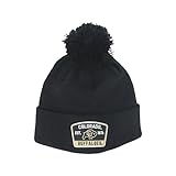 ZHATS Standard NCAA Officially Licensed Pom Beanie Patch Switchback Black, One Size