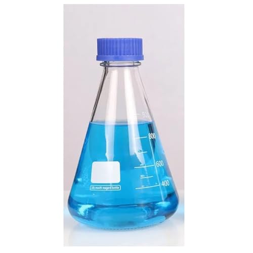 Flacon de réactif en verre hermétique et stable pour mélanges de laboratoire