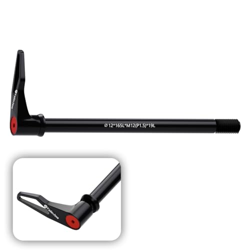 Eje pasante de bicicleta 12mm adaptador horquillas rosca 1.5 de 165mm