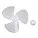 Freebily Ventola in Plastica Pale Ventilatore Ricambio Lama di Plastica Con/Senza Dado 16 Pollici Tre Foglie Accessori per Ventilatore da Tavolo Ventilatore Piantana con Dado 16 pollici