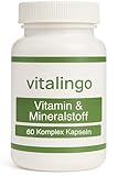 Vitamin und Mineralstoff Komplex - 60 Kapseln à 965mg mit A-Z Vitaminen und Mineralstoffen
