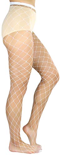 Image of ToBeInStyle Women's Large Fence Netting Pantyhose