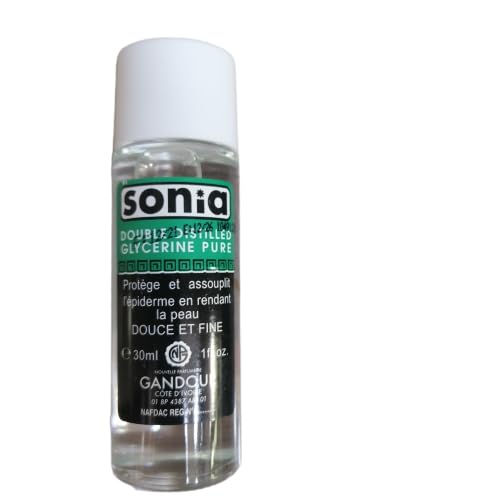 Glicerina Sonia Pure Doble Destilada, 2 frascos de 30 ml