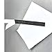 uxcell Adhesive Black Magnetic Strip with White Cover 1 3/16Inch x 3.3Feet x 5/64Inch