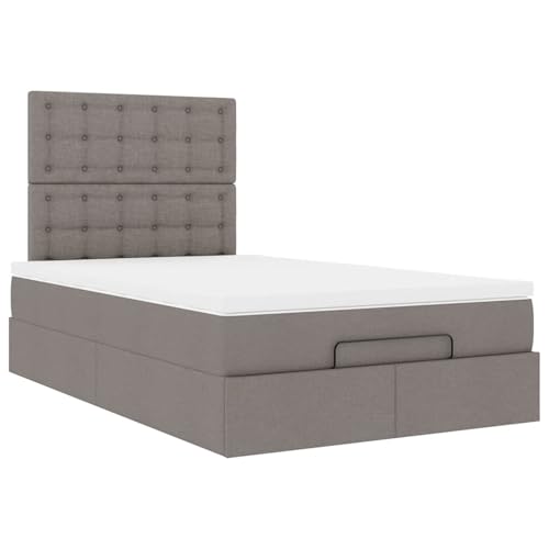 Fasba Ottoman-Bett mit Matratze Taupe 120x200 cm Stoff, Polsterbett Doppelbett Stilvolles Funktionsbett mit hydraulischem Stauraum3313317 – Bild 7