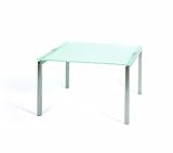  Beistelltisch, BxTxH 1200x600x400 mm, 4-Fuá-Gestel l, Glasplatte satiniert
