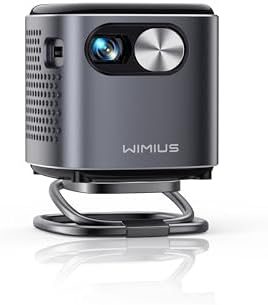 WiMiUS Q2 Pro Android 11.0 Mini Projector, 500ANSI Short Range DL...