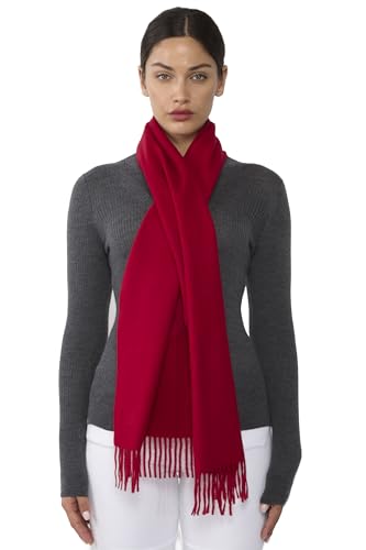 JENNIE LIU Women's 100% Pure Cashmere Scarf for Women