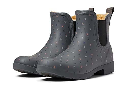 Chooka Rain Dot Eastlake Chelsea Rain Boot, Charcoal, 6 #TOP24