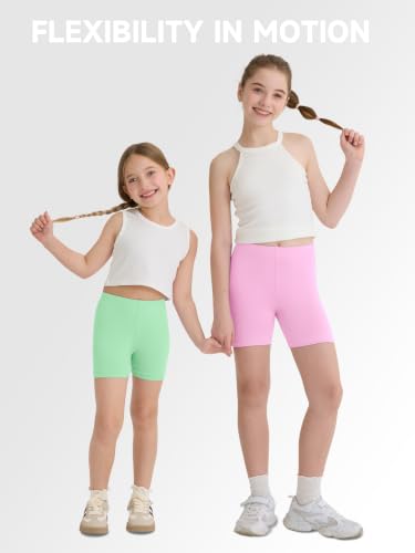 Image of 10 Pack Girls Dance Shorts Cartwheel Toddler Biker Under Dress Multi-Color Kids Bike Shorts Girls Clothes