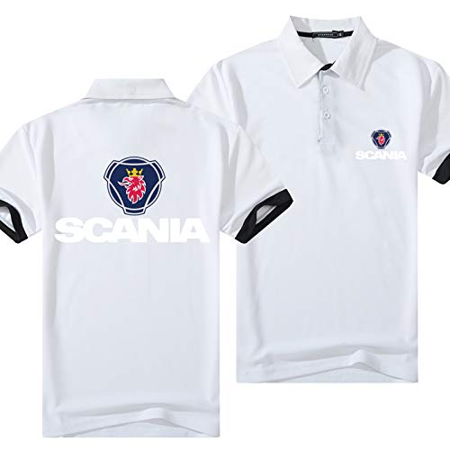 COZY LS T-Shirt D'été Polo Chemise - Scania Imprimer Unisexe T-Shirt Unisexe T-Shirt Sweat-Shirt à Manches Courtes Occasionnels - Cadeaux De L'adolescence E-3X-Large Cover