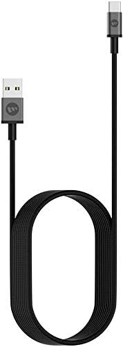 Mophie Premium USB-C to A Braided Ultra Durable USB2.0 FAST Charge & Sync Cable 2M Black