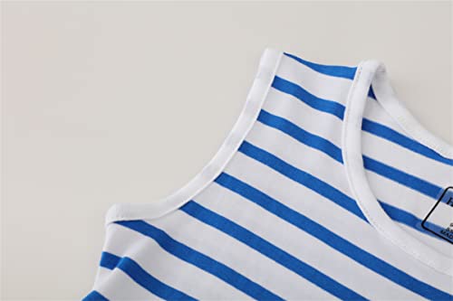 Image of HILEELANG Toddler Girl Cotton Casual Dress Summer Short Sleeve Basic Tunic Playwear Shirt Dresses