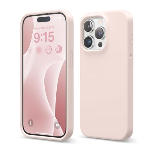 Image of Liquid Silicone Case Compatible for iPhone 13 Pro | Slim Back Cover | Soft Touch Bumper | Shockproof Drop Protection | Microfiber Cloth Inside | Sleek Solid Design