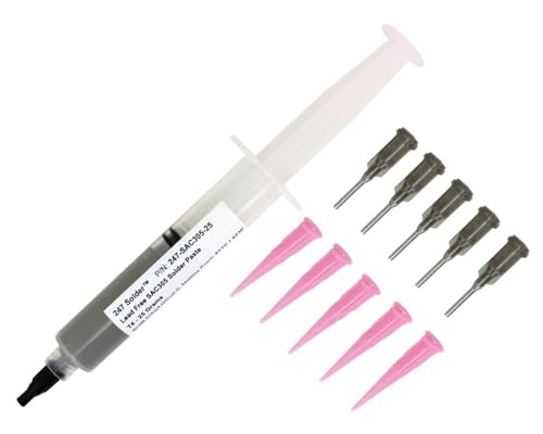 247 Solder 247-SAC305-25 No Clean Lead Free Solder Paste 25 Grams Sn96.5/Ag3.0/Cu0.5 T4 87% Metal