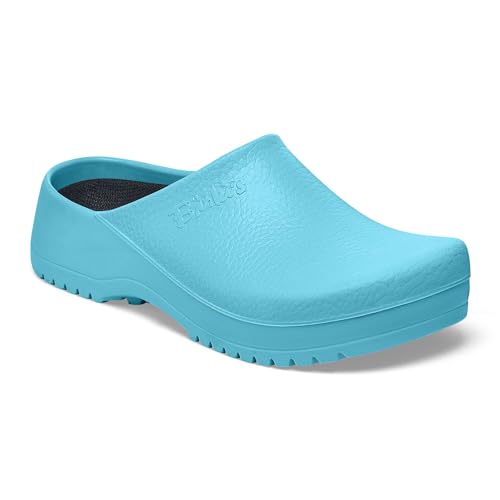 Birkenstock Zuecos Unisex Super Birki Fusion Para Adultos, Azul Claro, 6-6.5 Birkenstock Zuecos Unisex Super Birki Fusion Para Adultos, Azul Claro, 6-6.5