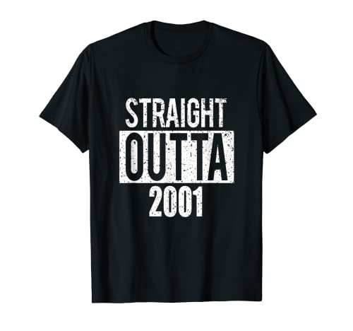 Clásico Straight Outta 2001 Camiseta Cumpleaños Est 2001 Leyenda Camiseta