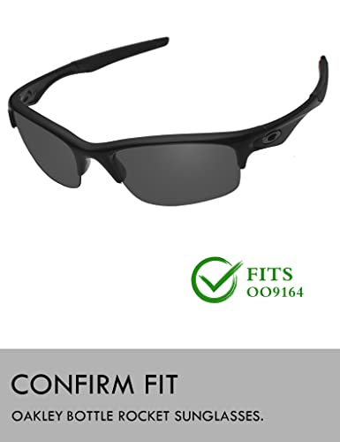 Image of Raydi Polycarbonate Replacement Lenses & Earsocks for Oakley Bottle Rocket OO9164 Sunglasses