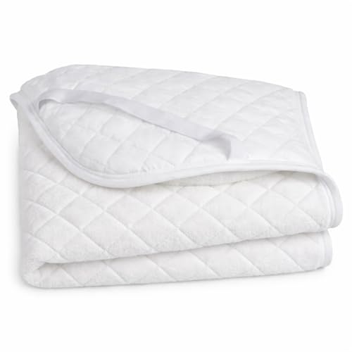 Colcha Protectora para Cuna Portátil de Lanilla Blanda para Mayor Comodidad y Calidez | 96 x 66 cm | Lanilla de Algodón 100% Transpirable, Reversible, con Relleno de Calidad – Hecho en Portugal