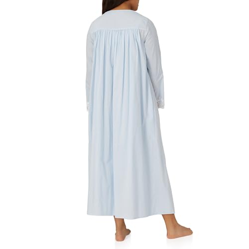 Image of Eileen West Queen Anne's Lace Womens Sleepwear & Loungewear - Florentine Lace Collection - 100% Long Sleeve Soft Long Robe