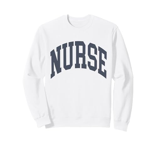 NURSE Faded Vintage Aesthetic - Nursing School RN ER Nurse Sweatshirt