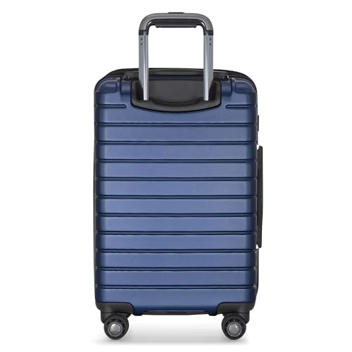 Image of Traveler's Choice Archer Polycarbonate Hardside Spinner Luggage Set,Tie Down Straps, Blue, 2-Piece