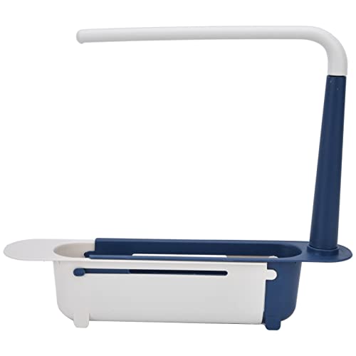 Zerodis Telescopic Sink Storage Rack, Length Freely Adjustable Large Capacity PP Sink Organizer with Tray - Image 3