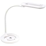 GENTOS(ジェントス) LEDデスクライト 目にやさしい 卓上 スタンドライト 600ルーメン ルミサス ホワイト DK-R103WH