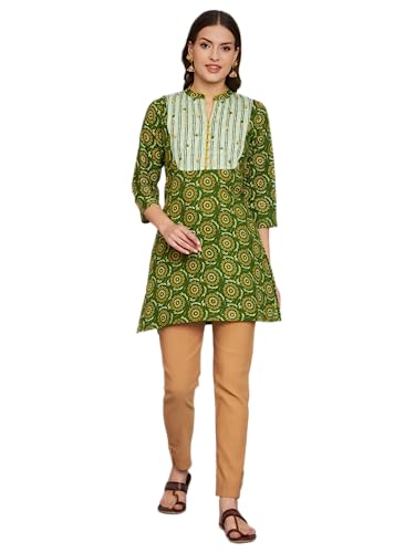 Image of Rapsodia Women's Cotton Regular Kurta (R70149-Red-P Red)