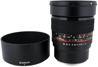 Rokinon 85M-E 85mm F1.4 Fixed Lens for Sony, E-Mount and for Other Cameras,Black