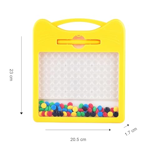 Image of Asera Magnetic Dot Pad Play Board For Kids Magnetic Dot Art Game For Toddlers Best Indoor Game For Kids Best Toy For Kids Birthday Return Gifts,Multicolor