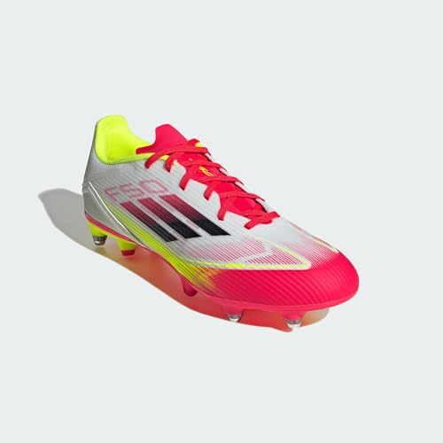 adidas Unisex F50 League Football Boots Soft Ground, Cloud White/Core Black/Solar Yellow, 44 EU – Ansicht 5