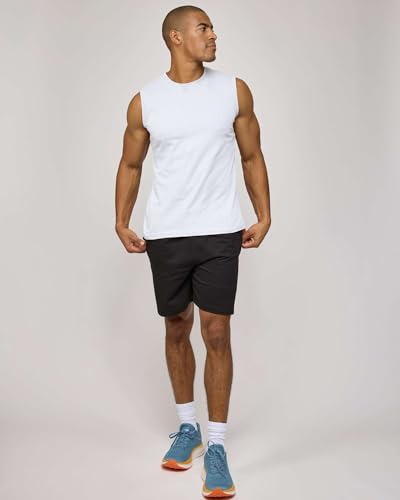 Real Essentials 5 Pack: Men's Cotton Sleeveless Crewneck Tank Top Casual Shirts Tees (Big & Tall Available)3