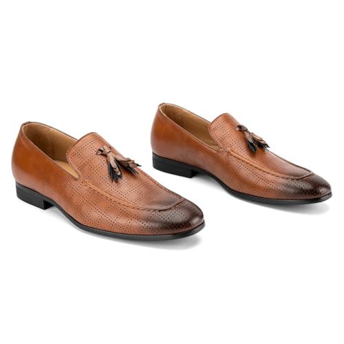 Image of JITAI Men's Lindford Moc Toe Bit Slip-on Penny Loafer Party Shoes