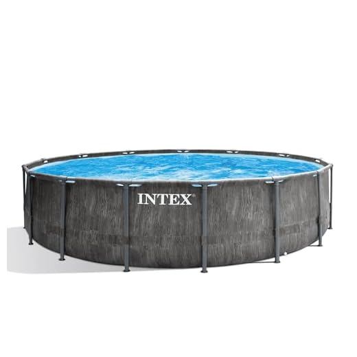 Intex 26742Np - Piscina Desmontable, 457X122 Cm, Con Depuradora Cartucho, 3.785 Litros/Hora, Filtro Cartucho Tipo A, Piscina Greywood Prism Frame, 16.805 Litros, Piscina Para 6 Personas