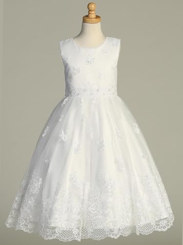 White First Communion Dress for Girls - Catholic Holy 1st Communion Dress - Vestidos de Primera Comunión Niña3