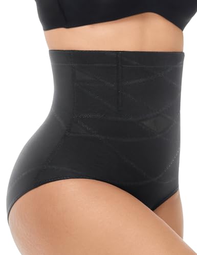 KLVEE Shapewear Tummy Control Underwear High Waisted Girdle Body Shaper Butt Lifting Panties Spanks for Women