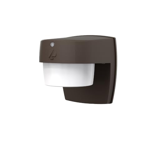 Lithonia Lighting LED Wall Pack Outdoor Light Fixture, Wall Sconce for Doorways and Garages, 3-in-1 Switchable White Light, 3 Diffuser Options, Dusk to Dawn Photocell, 120V, Bronze by Lithonia Lighting - Image 5