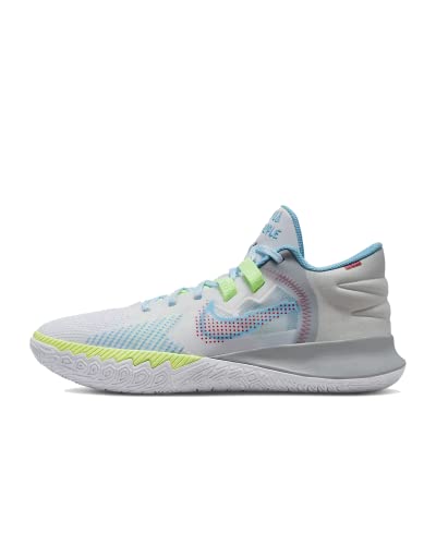 Image of Nike Mens Kyrie Flytrap 5 Basketball Shoes White /Grey Fog /Blue Chill Size 12