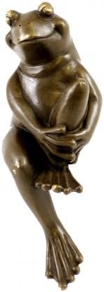 Miniatura 6 de Kunst & Ambiente - Bronce de Viena - Figura divertida - Rana sentada - Sello Bergmann - Escultura animal - Figura decorativa - Decoración para el